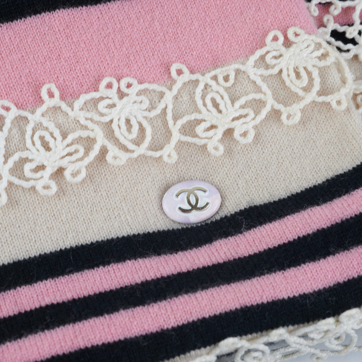 Chanel Striped Cashmere Dress - photo 10