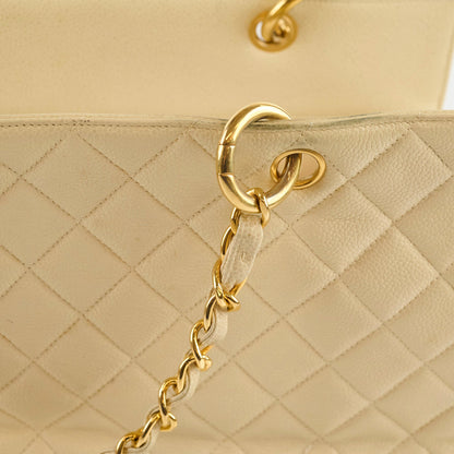 Chanel Vintage Grand Shopping Tote GST Beige Caviar - photo 6