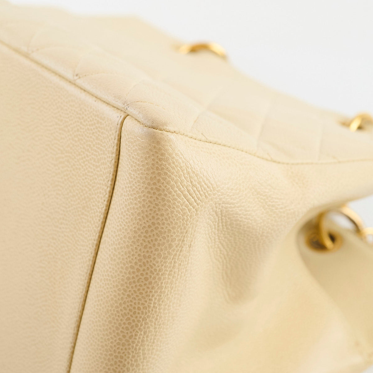 Chanel Vintage Grand Shopping Tote GST Beige Caviar - photo 18
