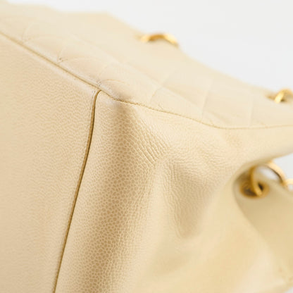 Chanel Vintage Grand Shopping Tote GST Beige Caviar - photo 18