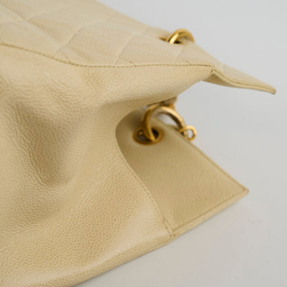 Chanel Vintage Grand Shopping Tote GST Beige Caviar - photo 8