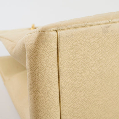 Chanel Vintage Grand Shopping Tote GST Beige Caviar - photo 14