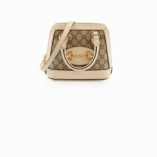Gucci Horsebit 1955 Mini Top Handle White - photo 1