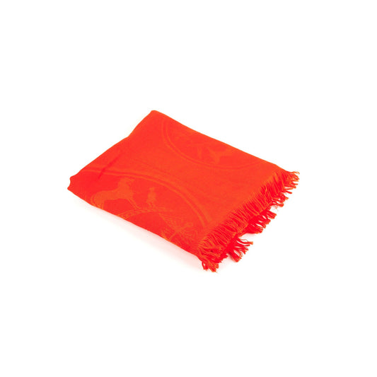 Hermes Shawl Orange Silk/Cashmere - photo 1
