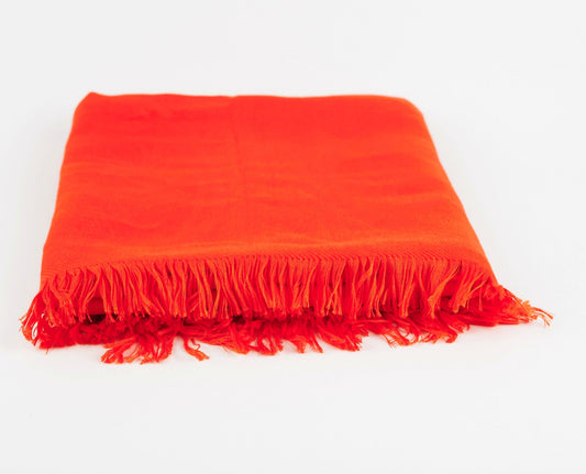 Hermes Shawl Orange Silk/Cashmere - photo 2