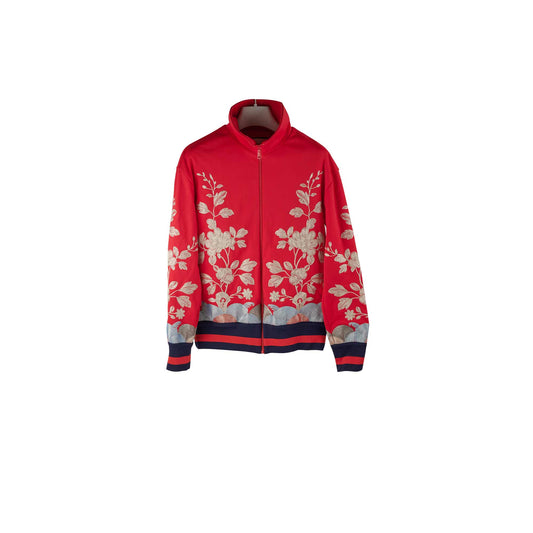 Gucci Floral Embroidery Track Jacket Red - photo 1