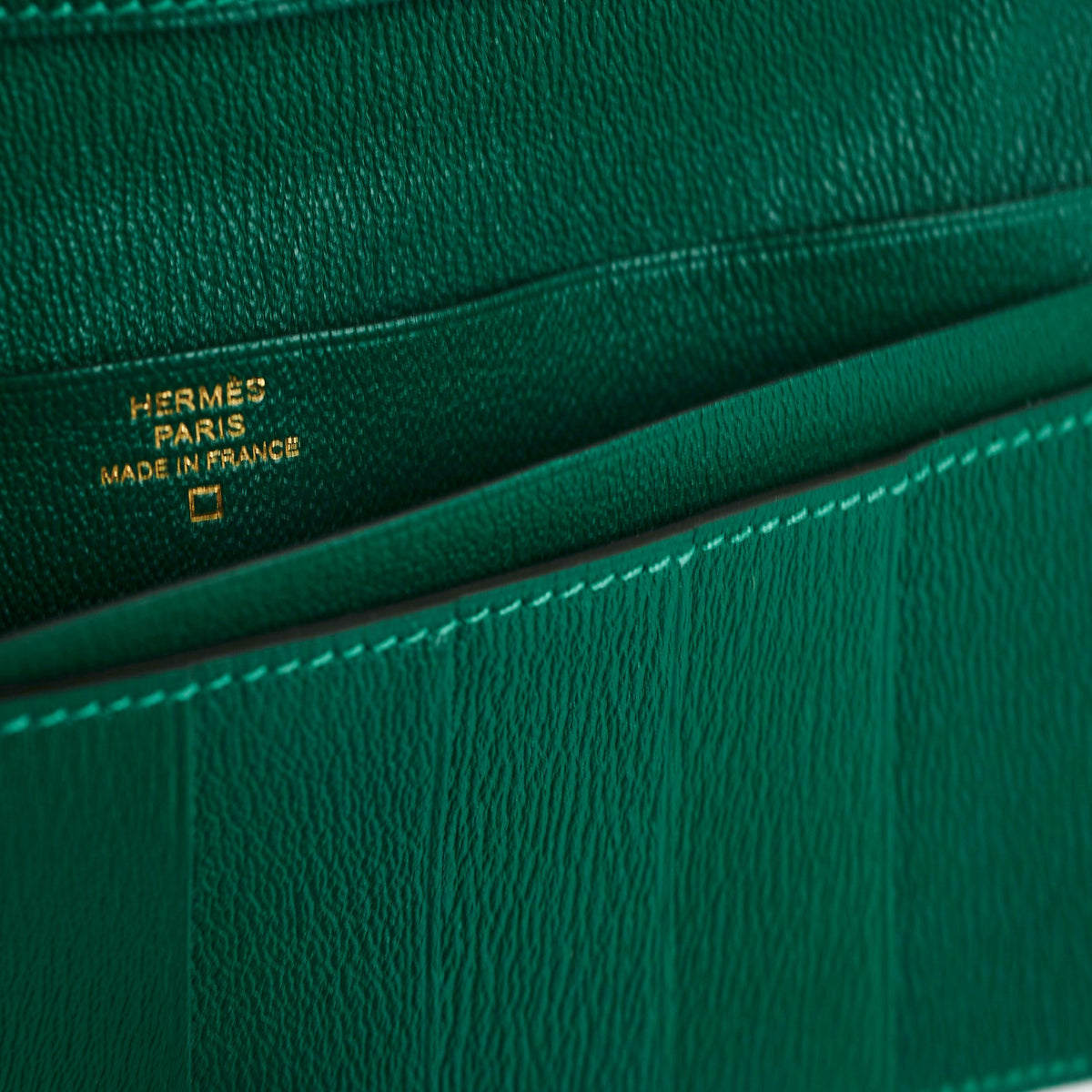 Hermes Bearn Alligator Emerald Wallet D Stamp - photo 4