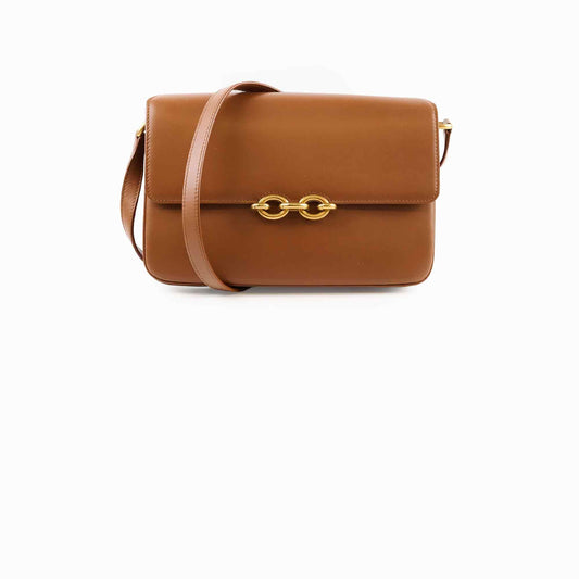 Saint Laurent Le Maillon Satchel Tan Smooth Leather - photo 1