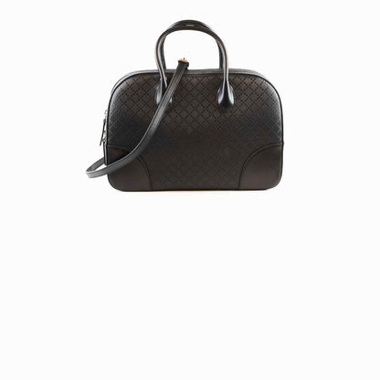 Gucci Black Top Handle Diamante Satchel - photo 1