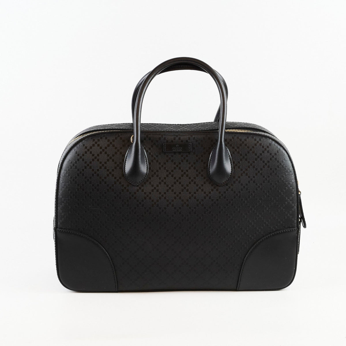 Gucci Black Top Handle Diamante Satchel - photo 3