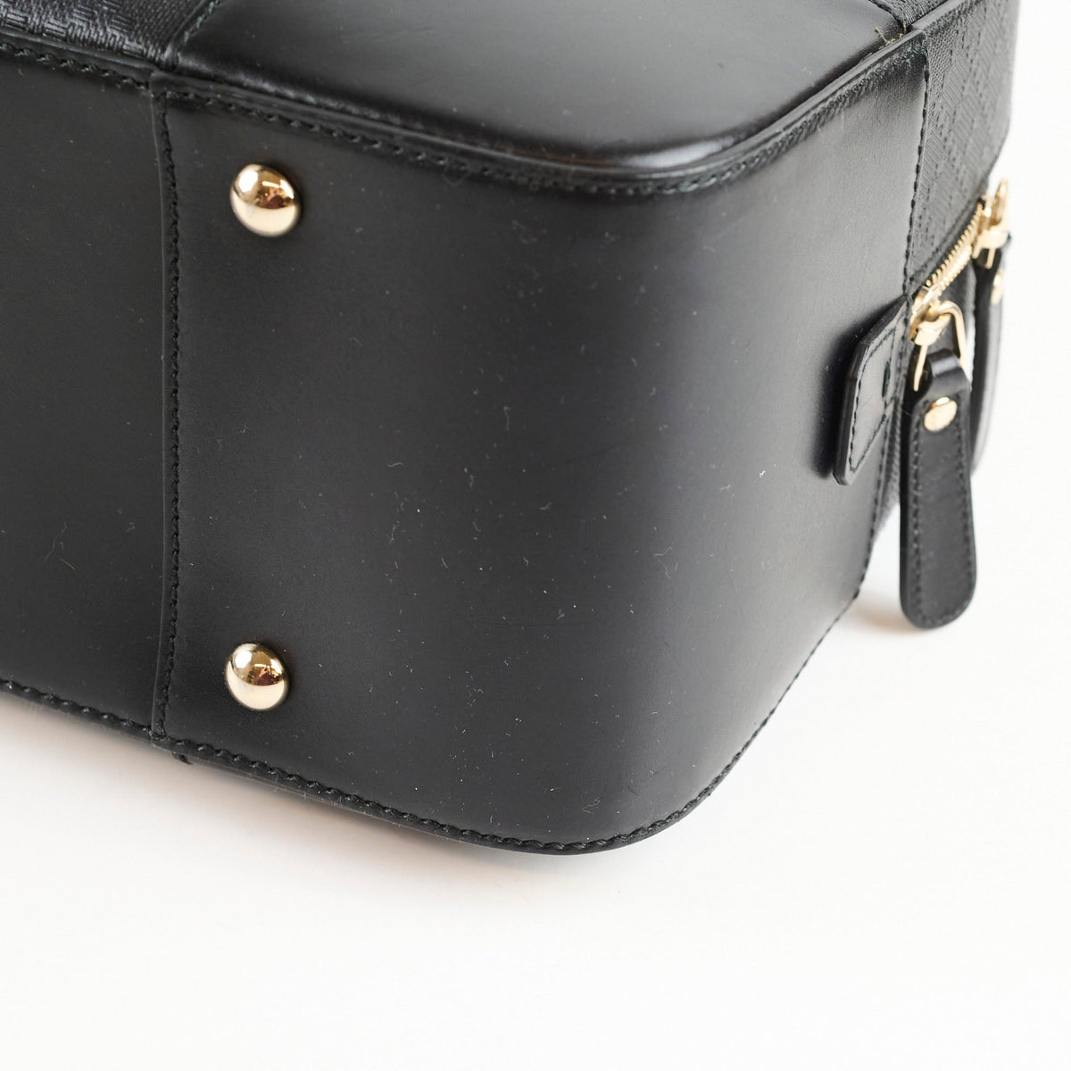 Gucci Black Top Handle Diamante Satchel - photo 11