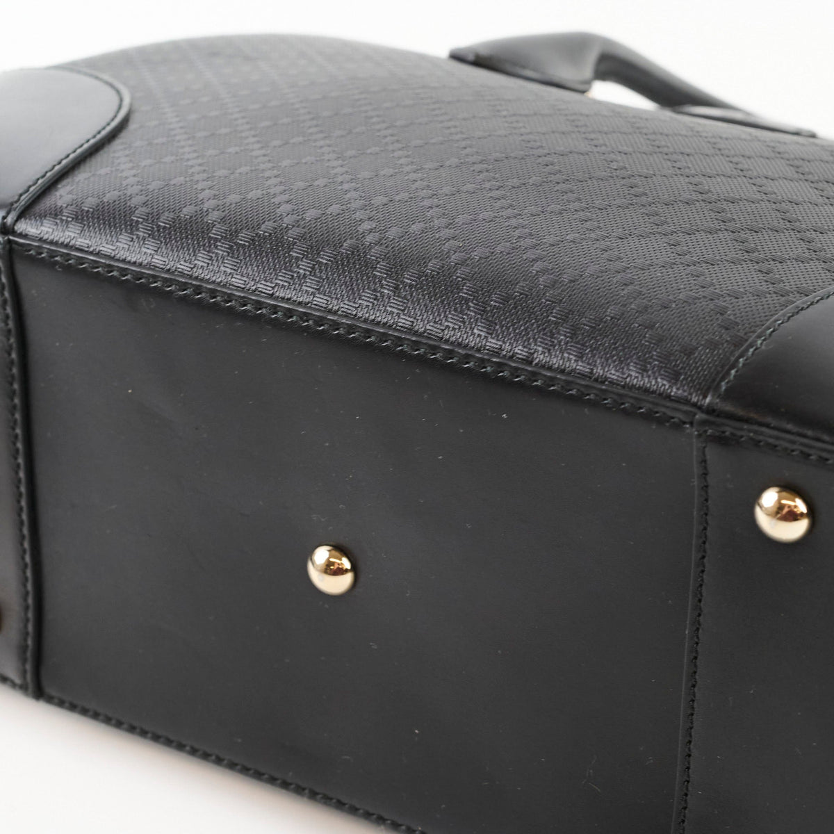 Gucci Black Top Handle Diamante Satchel - photo 9