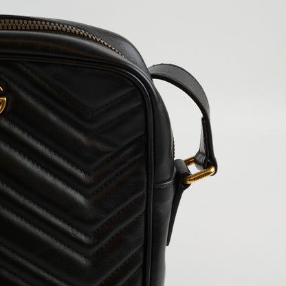 Gucci Medium Marmont Vertical Messenger Bag Black - photo 6
