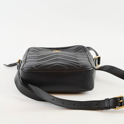 Gucci Medium Marmont Vertical Messenger Bag Black - photo 3