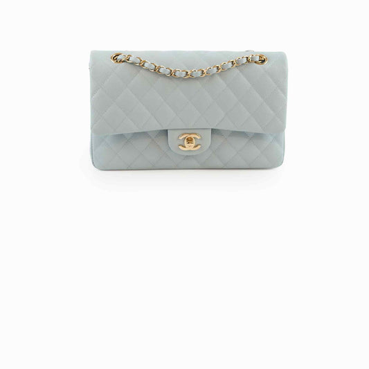 Chanel Classic Flap Medium Caviar Light Blue - photo 1