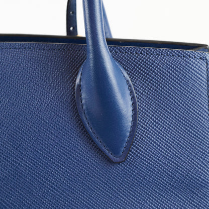 Prada Saffiano Cuir Tote Blue - photo 4