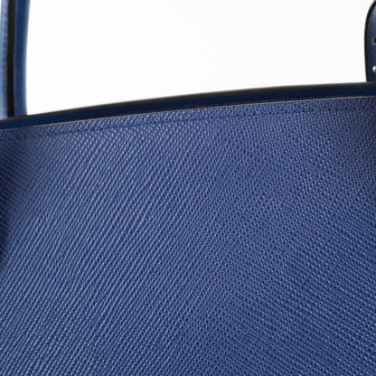 Prada Saffiano Cuir Tote Blue - photo 5