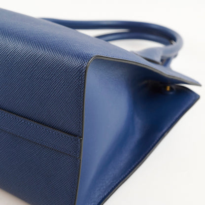 Prada Saffiano Cuir Tote Blue - photo 8