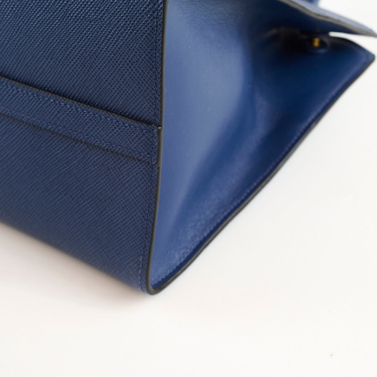Prada Saffiano Cuir Tote Blue - photo 9