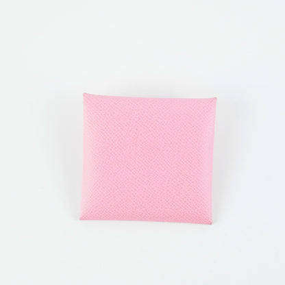 Hermes Light Pink Bastia Coin Purse - photo 2