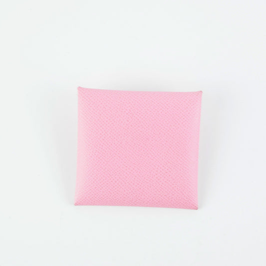 Hermes Light Pink Bastia Coin Purse - photo 2