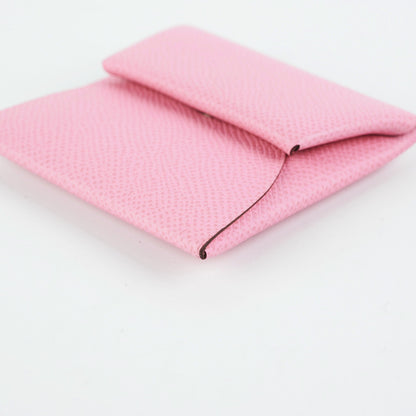 Hermes Light Pink Bastia Coin Purse - photo 6
