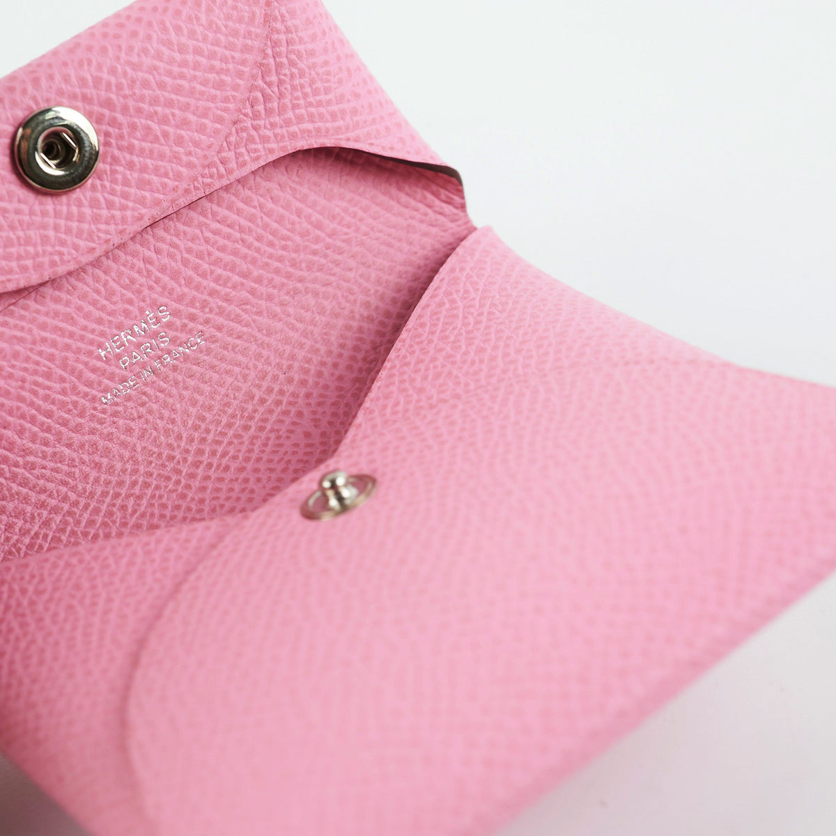 Hermes Light Pink Bastia Coin Purse - photo 4
