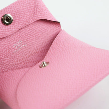 Hermes Light Pink Bastia Coin Purse - photo 4