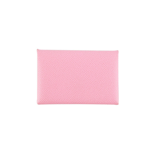Hermes Calvi Light Pink Card Holder - photo 1