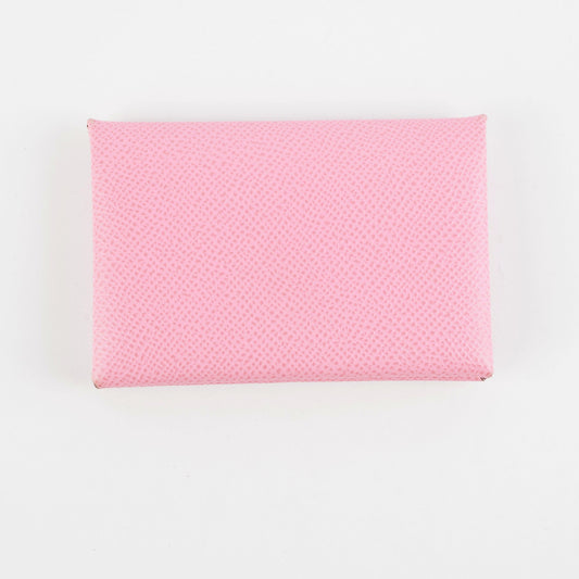 Hermes Calvi Light Pink Card Holder - photo 2