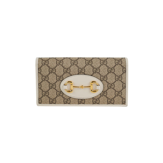 Gucci Horsebit 1955 White Wallet on Chain - photo 1