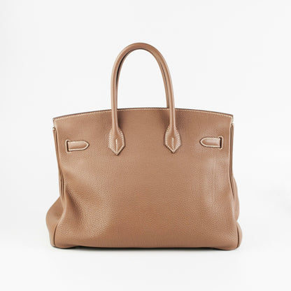 Hermes Etoupe Birkin 35 Togo - R Square Stamp 2014 - photo 2