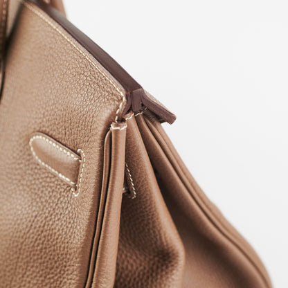 Hermes Etoupe Birkin 35 Togo - R Square Stamp 2014 - photo 13
