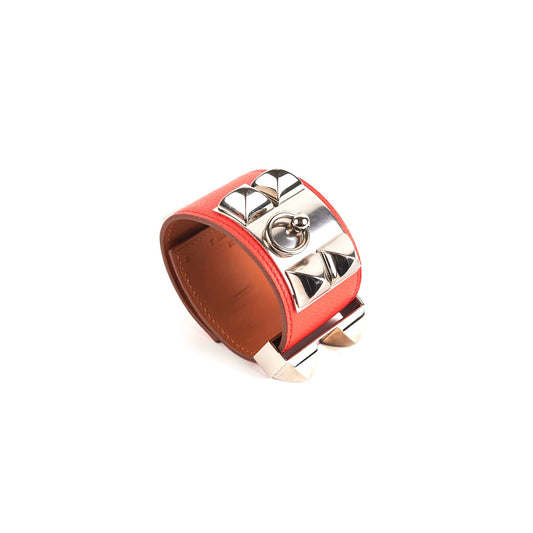 Hermes Collier De Chien Bracelet Red - photo 1