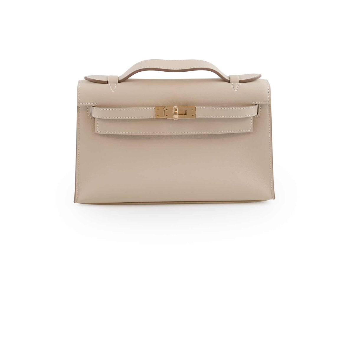 Hermes Kelly Pochette Special Order Beton K Stamp - photo 1