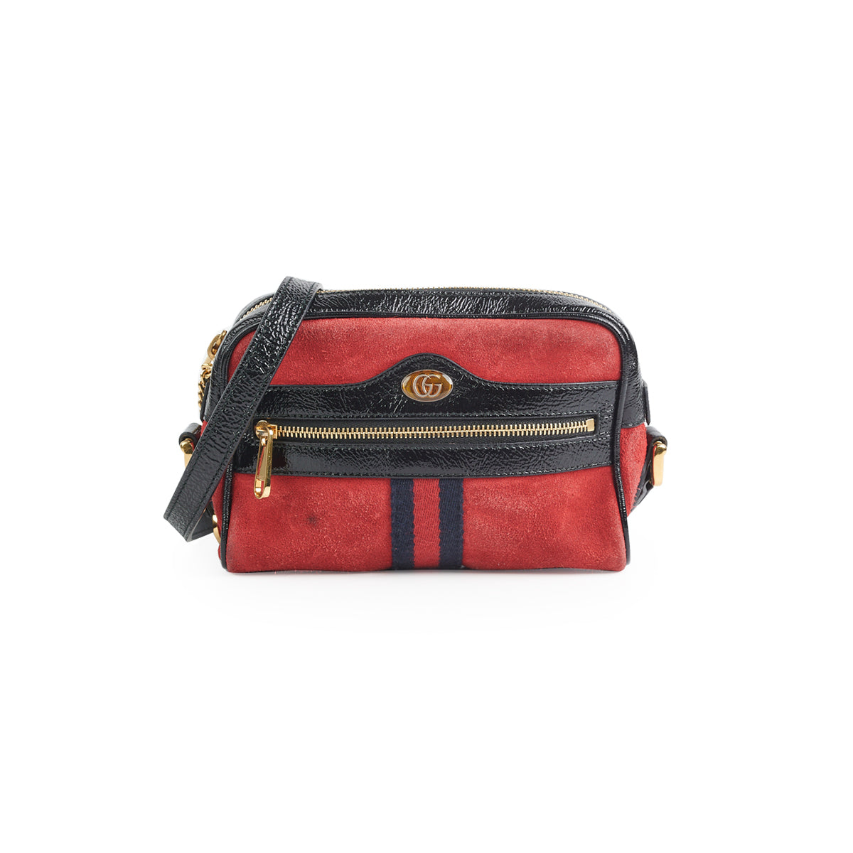 Gucci Vintage Nubuck Camera Bag Red - photo 1