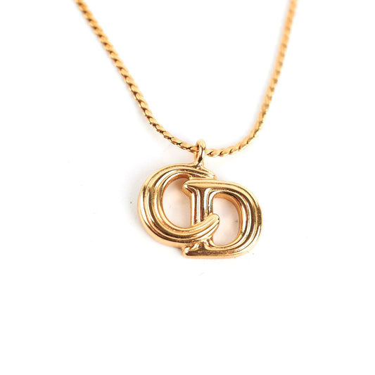 Christian Dior Logo Gold Necklace Costume Jewellery - photo 1
