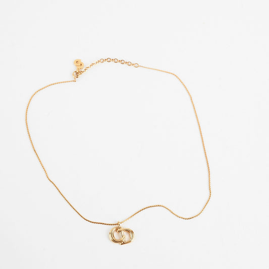 Christian Dior Logo Gold Necklace Costume Jewellery - photo 2