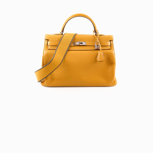 Hermes Kelly 35 Clemence Moutarde- P Square - photo 1