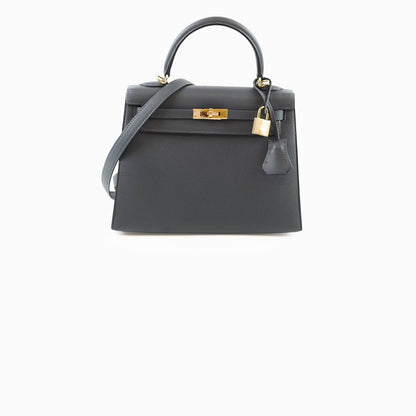 Hermes Kelly 25 Epsom Gris Misty W Stamp 2024 - photo 1