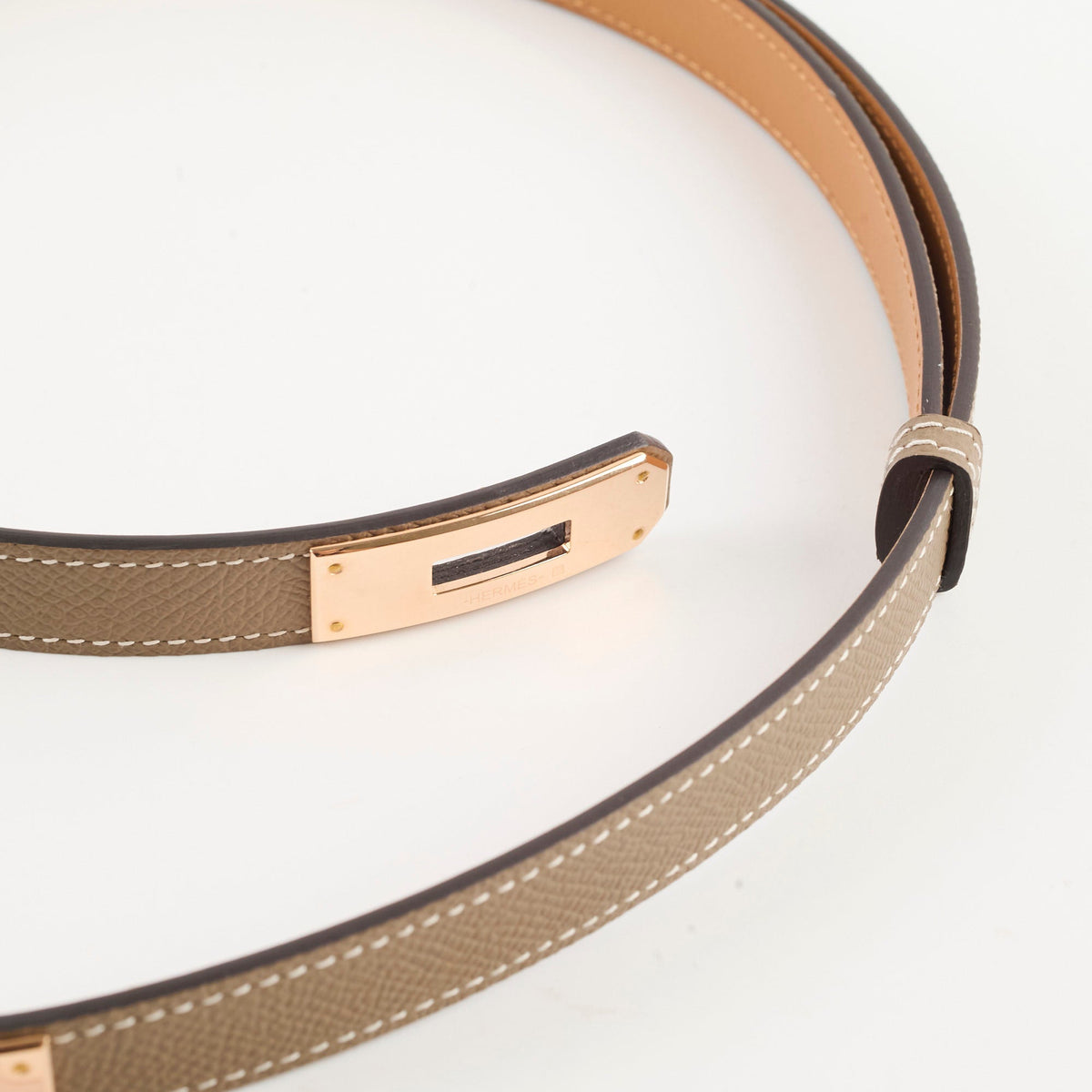 Hermes Kelly Belt Etoupe - photo 3