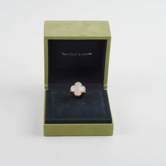 Van Cleef & Arpels VCA MOP Magic Alhambra Ring Size 54 2022 - photo 2