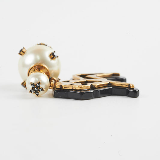 Christian Dior Pearl/Crystal Single Tribal Earring Costume Jewellery - photo 2