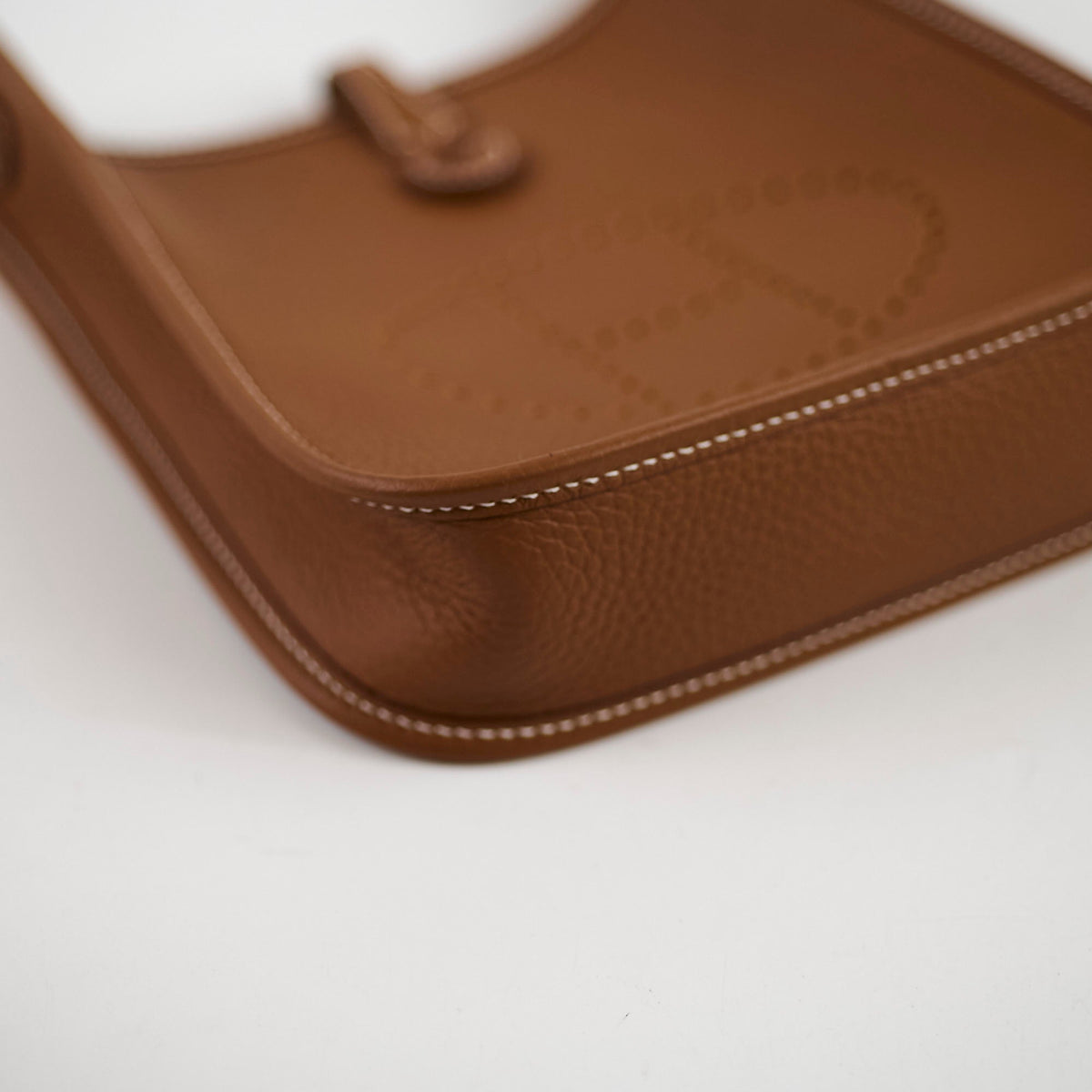 Hermes Mini Evelyn Clemence Gold W Stamp - photo 6
