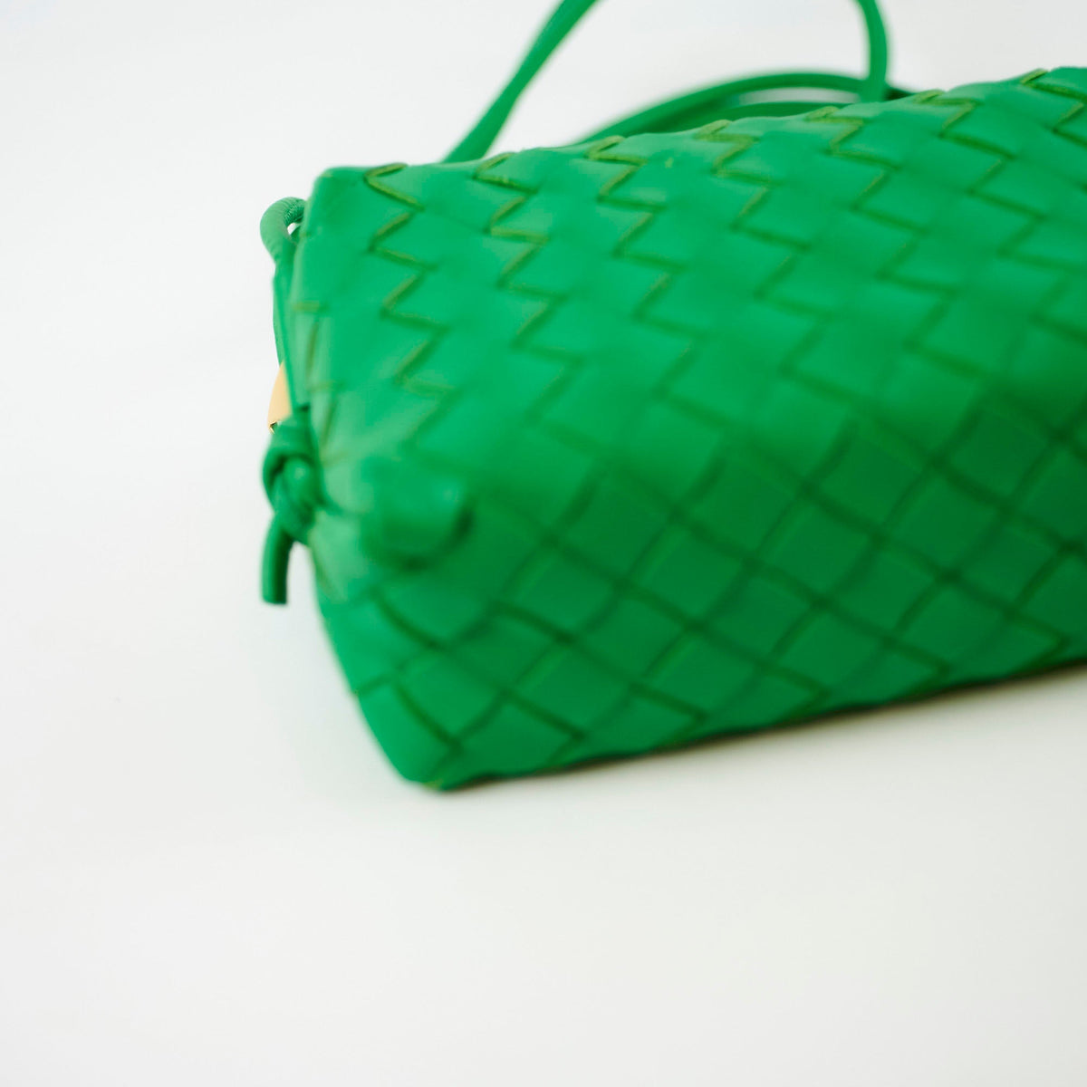 Bottega Veneta Mini Loop Green Crossbody - photo 12