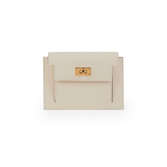 Hermes Kelly Pocket Compact Wallet Nata - photo 1
