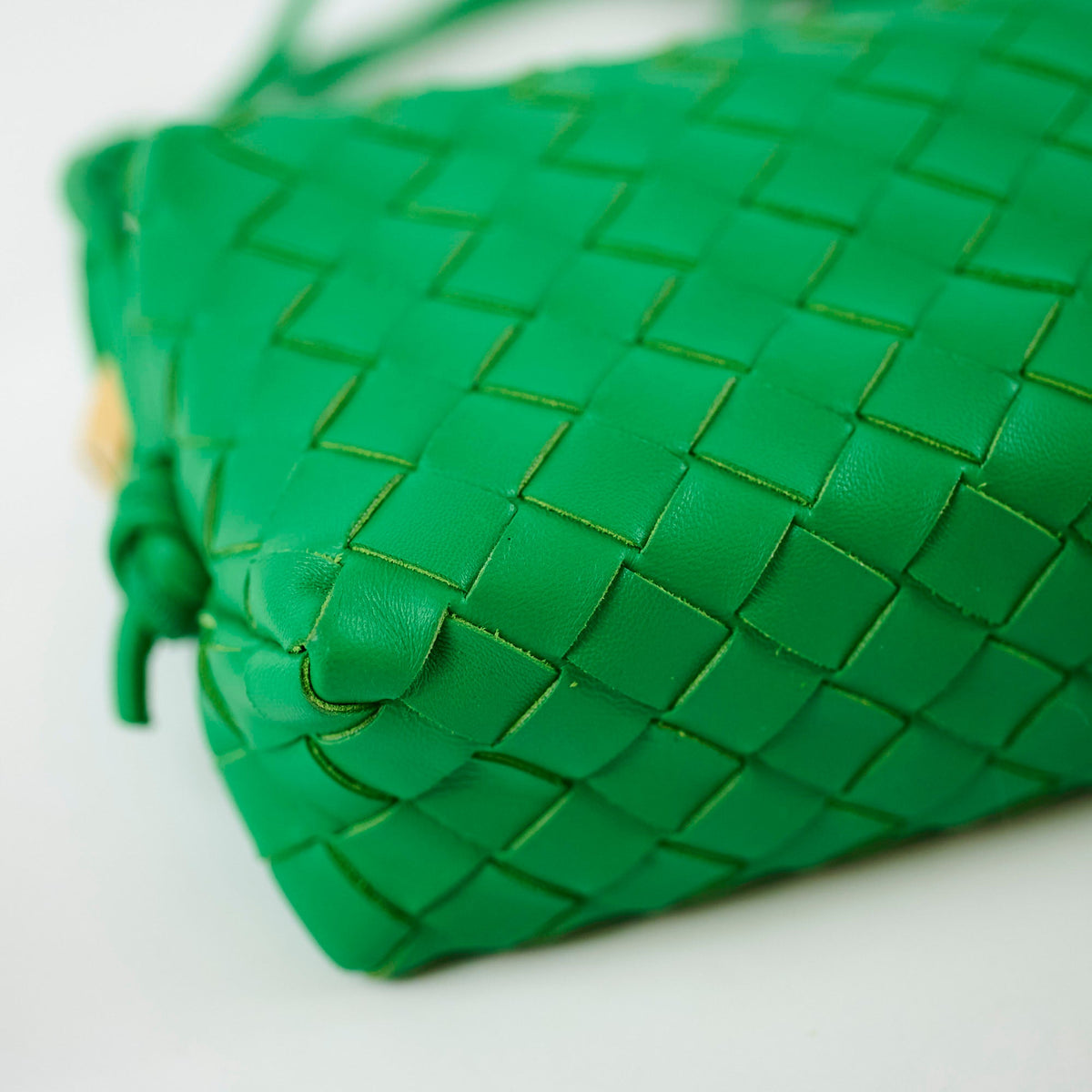 Bottega Veneta Mini Loop Green Crossbody - photo 11