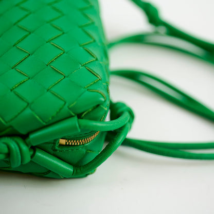 Bottega Veneta Mini Loop Green Crossbody - photo 5