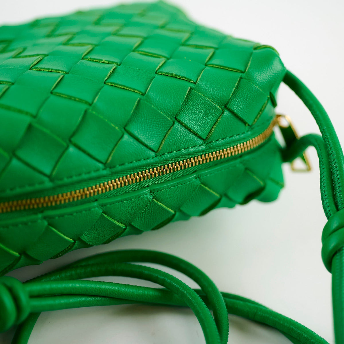 Bottega Veneta Mini Loop Green Crossbody - photo 6