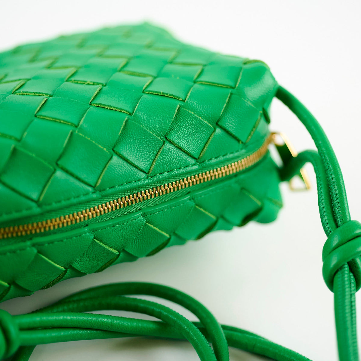 Bottega Veneta Mini Loop Green Crossbody - photo 7